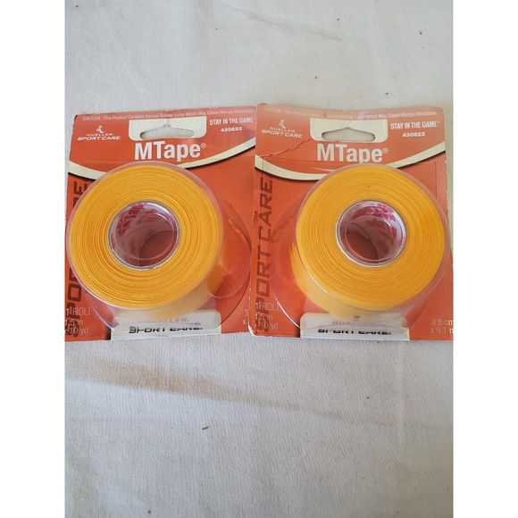 2 Rolls Mueller MTape Single- 1.5" X 10 Yd - Yellow - Gold - Picture 1 of 3